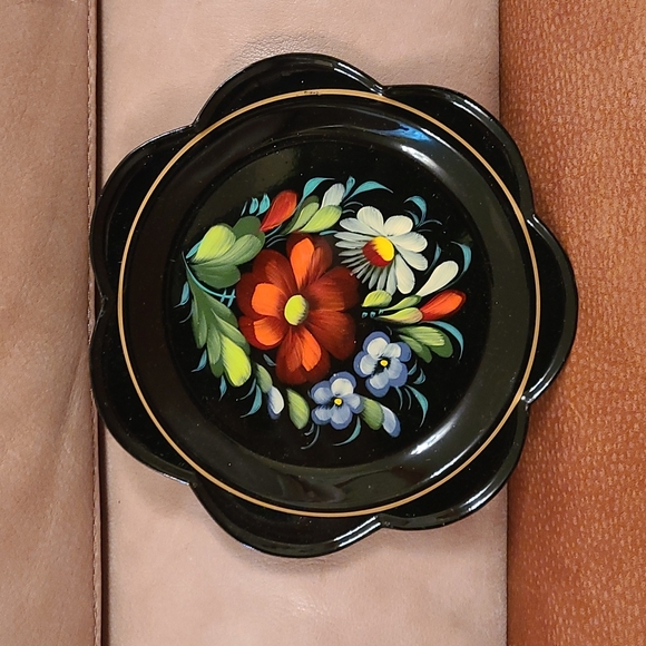 Zhostovo round tray - Picture 2 of 9